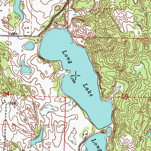 Topographic Map of Long Lake, MN