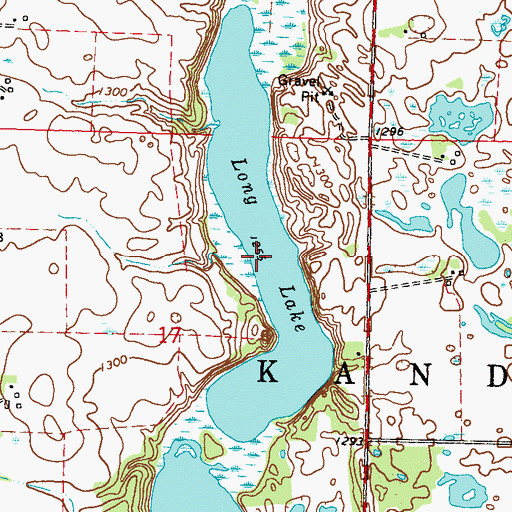 Topographic Map of Long Lake, MN