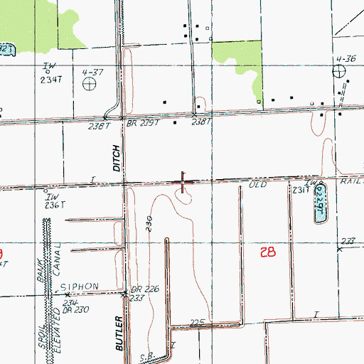 Topographic Map of Webbs Mill (historical), AR
