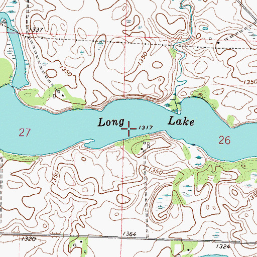 Topographic Map of Long Lake, MN