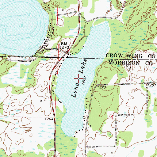 Topographic Map of Long Lake, MN