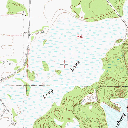 Topographic Map of Long Lake, MN