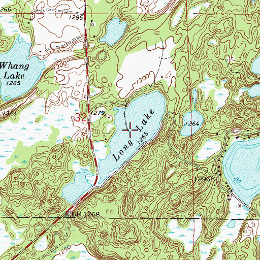 Topographic Map of Peterson Lake, MN