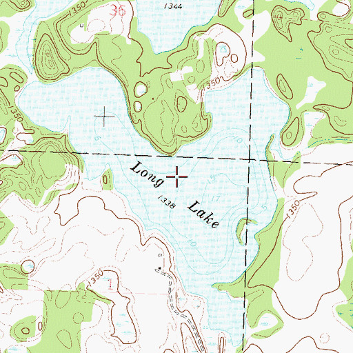 Topographic Map of Long Lake, MN
