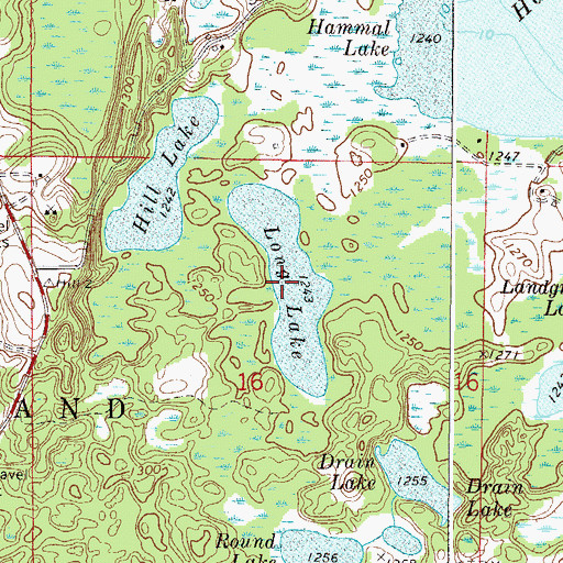 Topographic Map of Long Lake, MN