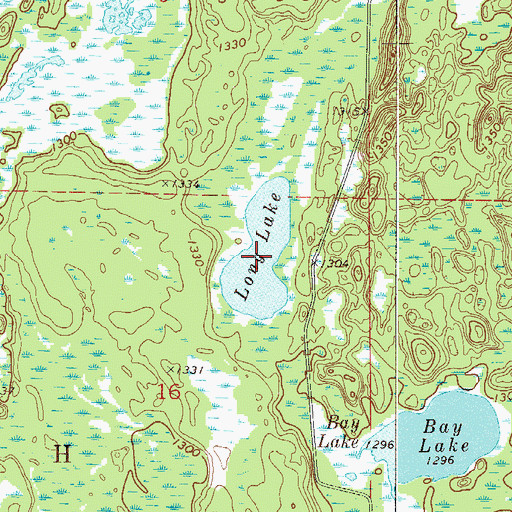 Topographic Map of Long Lake, MN