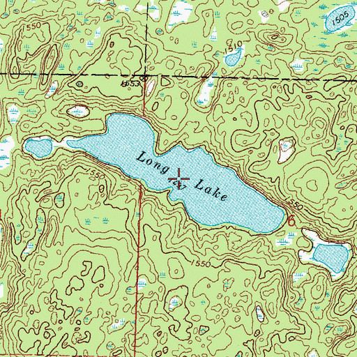 Topographic Map of Long Lake, MN