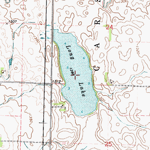 Topographic Map of Long Lake, MN