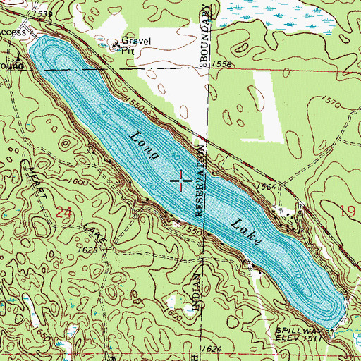 Topographic Map of Long Lake, MN