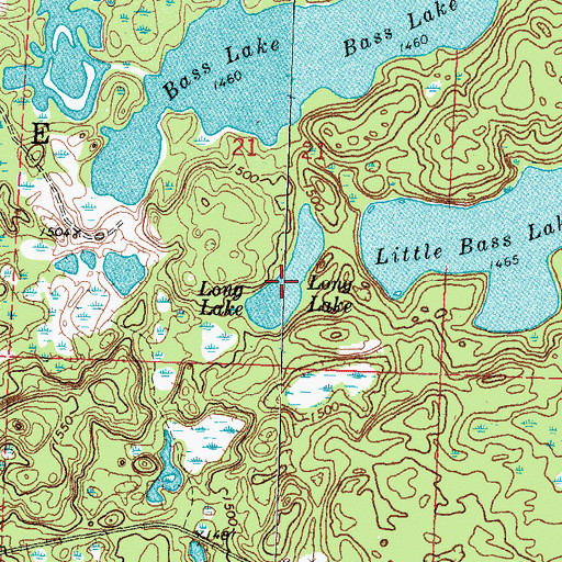 Topographic Map of Long Lake, MN