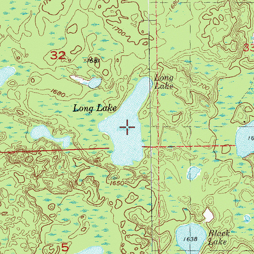 Topographic Map of Long Lake, MN