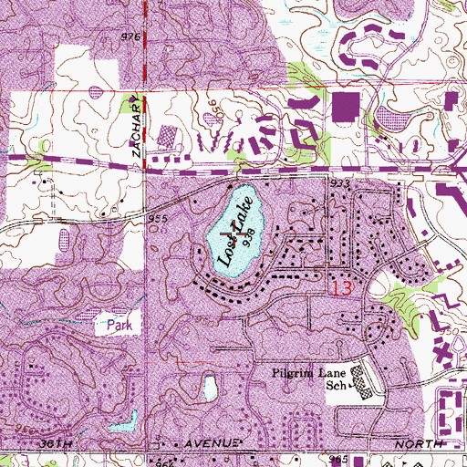 Topographic Map of Lost Lake, MN