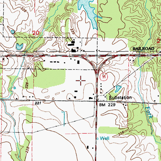 Topographic Map of Fowlkes Field (historical), AR