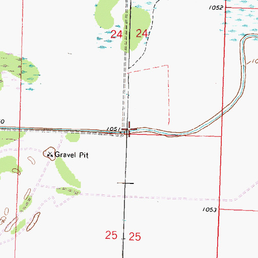 Topographic Map of Lost River, MN