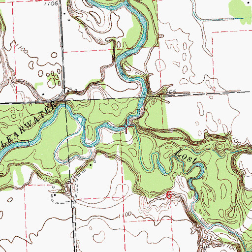 Topographic Map of Lost River, MN