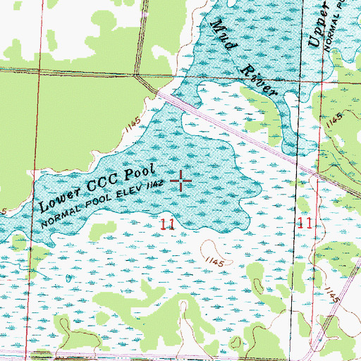Topographic Map of Lower CCC Pool, MN