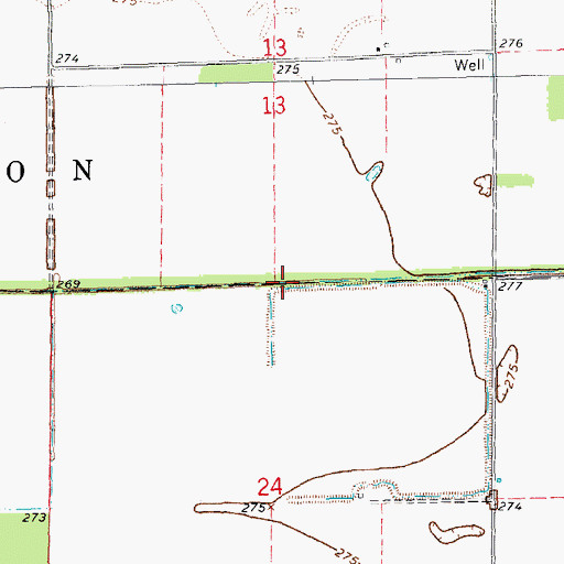 Topographic Map of Lateral Number 3, AR