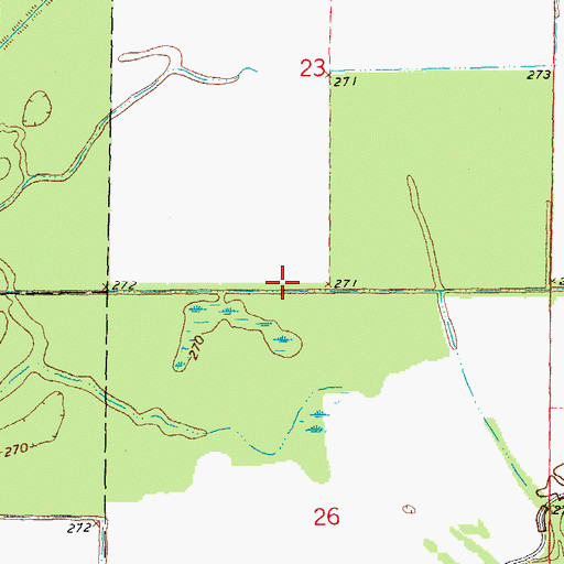 Topographic Map of Lateral Number 4, AR
