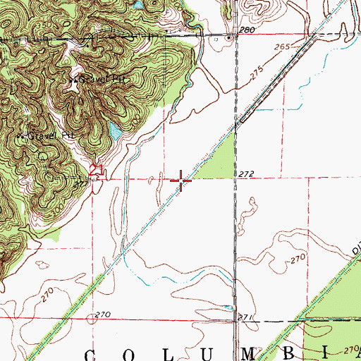 Topographic Map of Lateral Number 5, AR