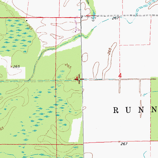 Topographic Map of Lateral Number 7, AR