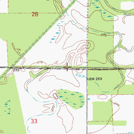 Topographic Map of Lateral Number 8, AR