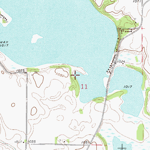 Topographic Map of Madison Lake, MN