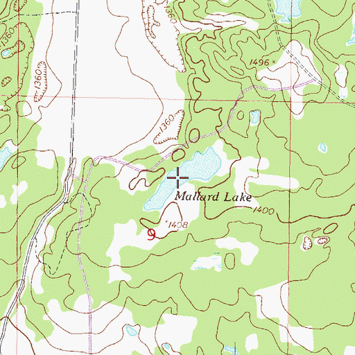 Topographic Map of Mallard Lake, MN