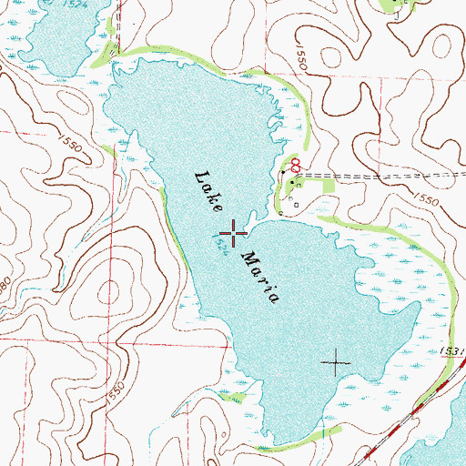 Topographic Map of Lake Maria, MN