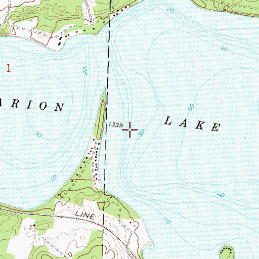 Topographic Map of Marion Lake, MN