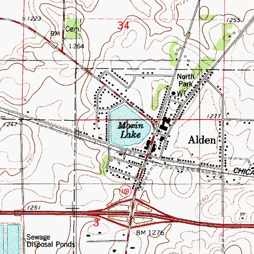 Topographic Map of Morin Lake, MN