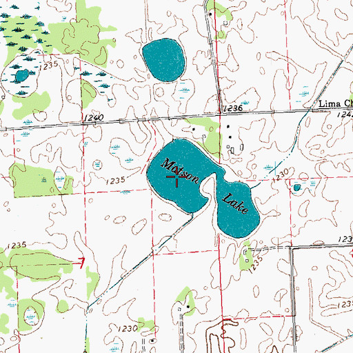 Topographic Map of Matson Lake, MN