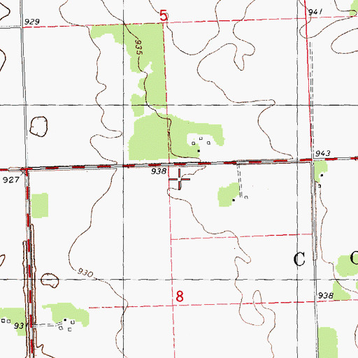 Topographic Map of McGregor School, MN