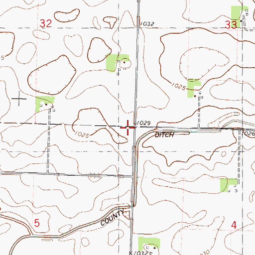 Topographic Map of McKinley School, MN
