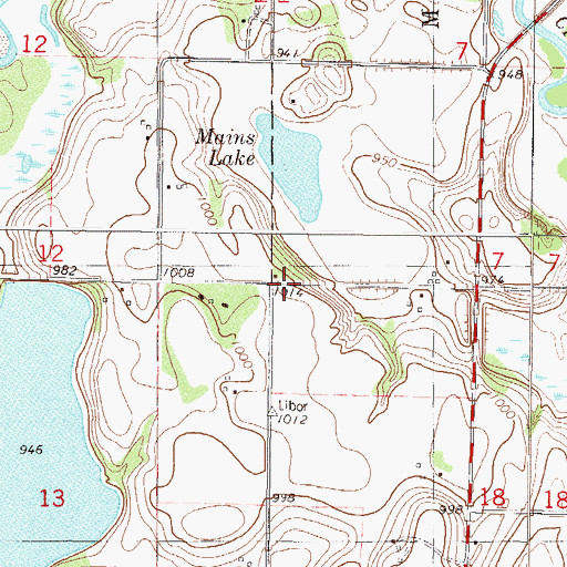 Topographic Map of McKinley School, MN