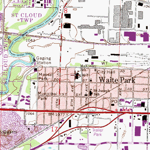 Topographic Map of McKinley School, MN