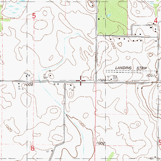 Topographic Map of Merriman School, MN