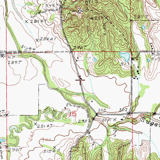 Topographic Map of Commissary (historical), AR