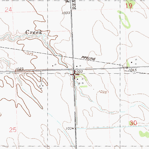 Topographic Map of Midway School, MN