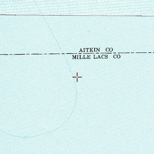 Topographic Map of Mille Lacs Lake, MN