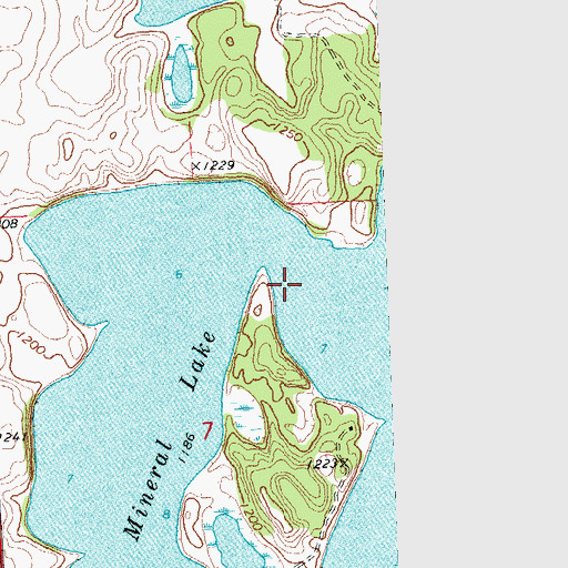 Topographic Map of Mineral Lake, MN