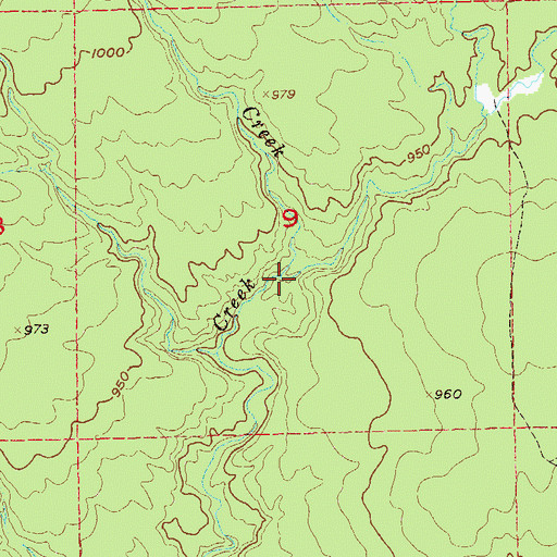 Topographic Map of Mink Creek, MN