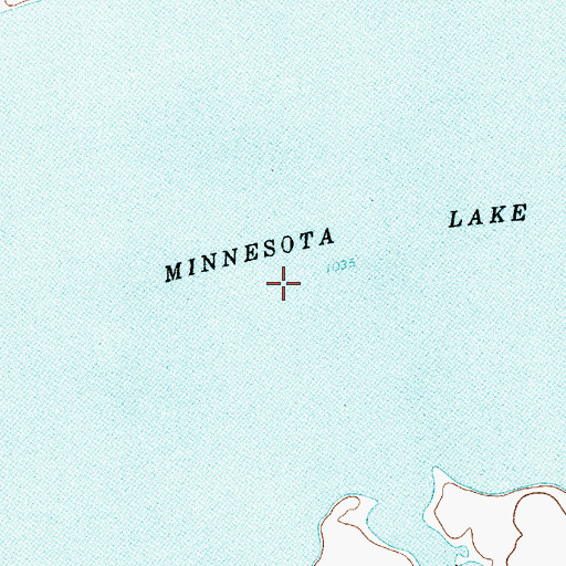 Topographic Map of Minnesota Lake, MN