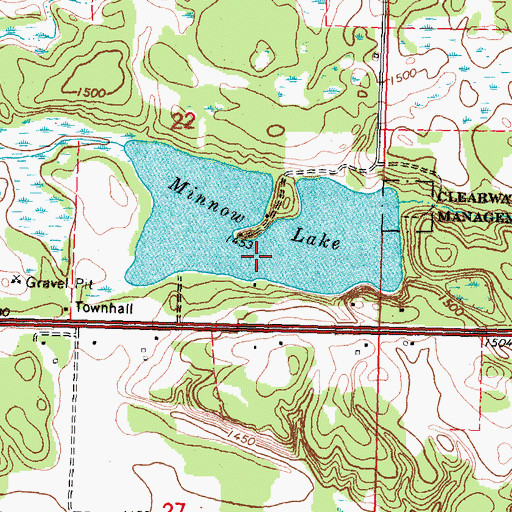 Topographic Map of Minnow Lake, MN