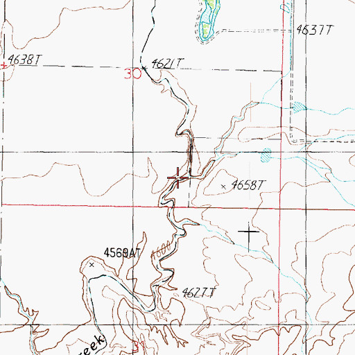 Topographic Map of Johnson Run, AZ