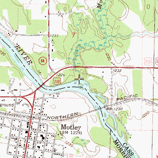 Topographic Map of Mosquito Creek, MN