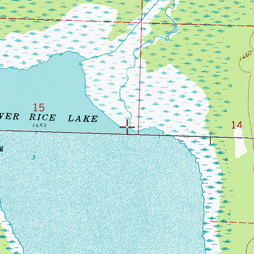 Topographic Map of Mosquito Creek, MN