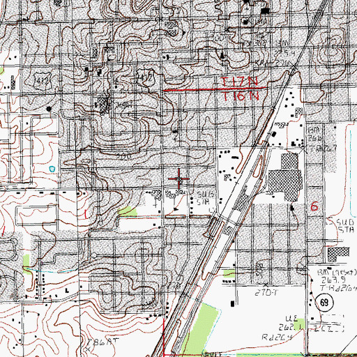 Topographic Map of Immanuel Baptist Church, AR