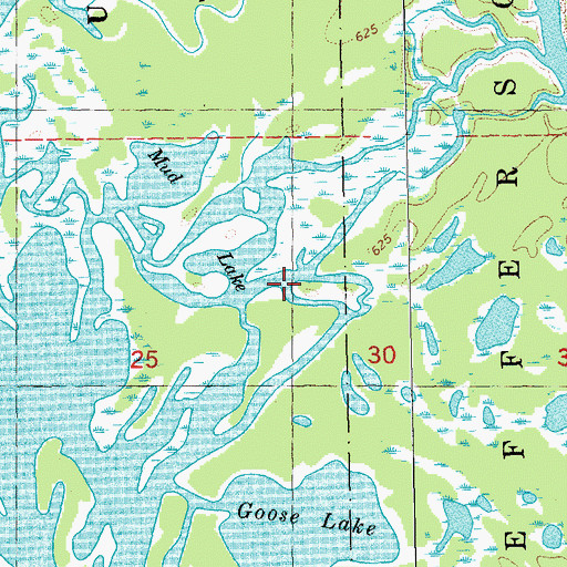 Topographic Map of Mud Lake, MN