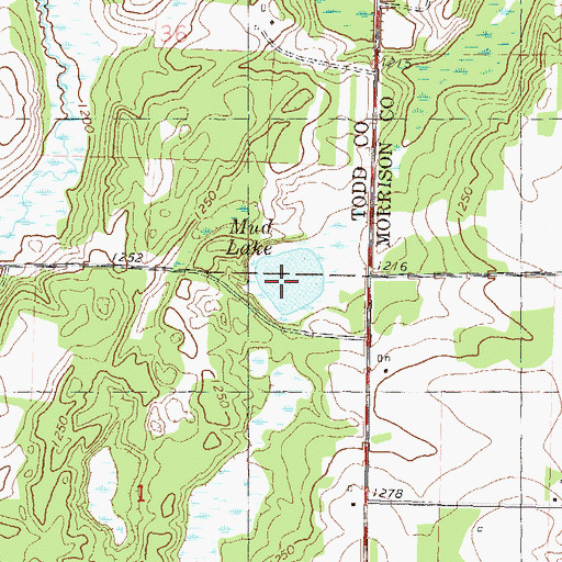 Topographic Map of Mud Lake, MN