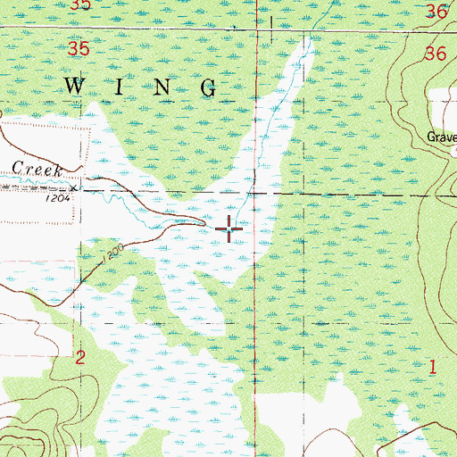 Topographic Map of Mud Lake, MN